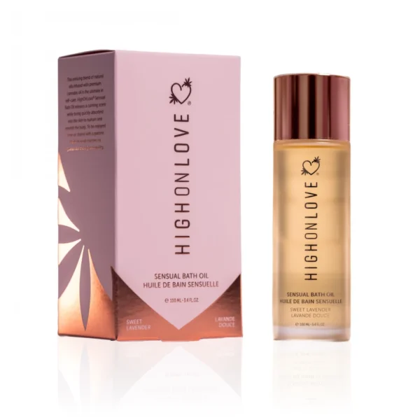 HighOnLove Lavender Honeybee vonios aliejus su kanapių sėklų aliejumi, 100 ml