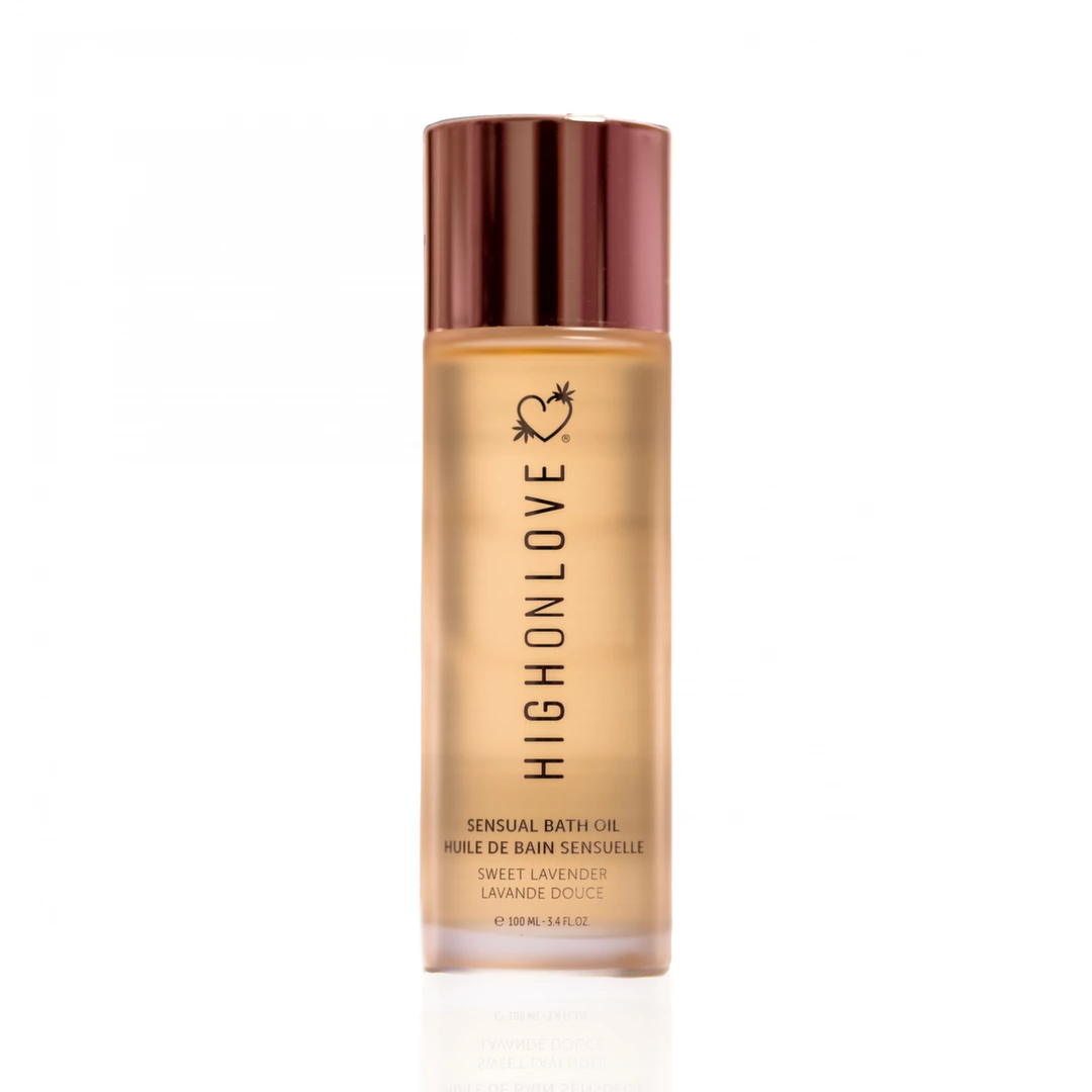 HighOnLove Lavender Honeybee vonios aliejus su kanapių sėklų aliejumi, 100 ml
