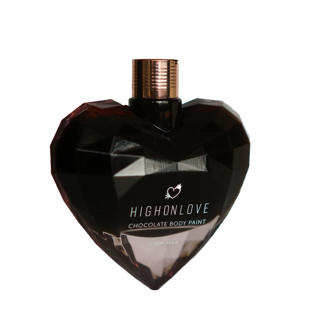HighOnLove Dark Chocolate kūno dažai su kanapių sėklų aliejumi, 100 ml