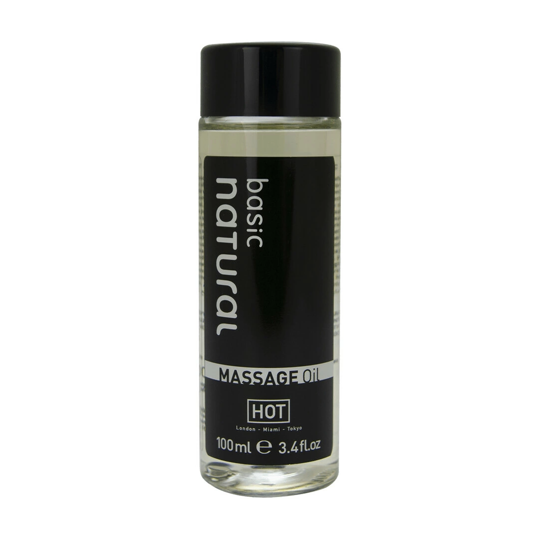 HOT natūralus masažo aliejus be kvapo su vitaminu E, 100 ml