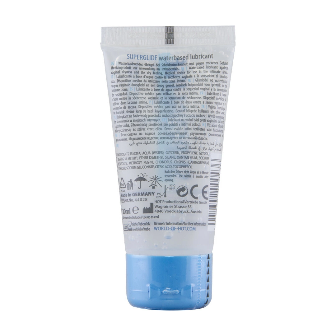 HOT ilgai slystantis lubrikantas vandens pagrindu, 30 ml