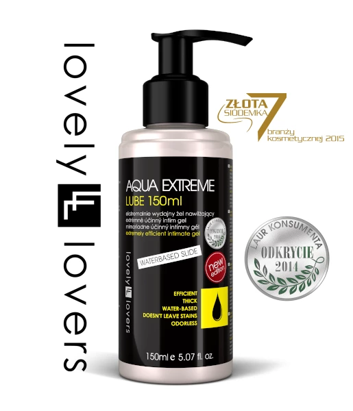 Lovely Lovers AQUA EXTREME tirštas lubrikantas vandens pagrindu, 150 ml