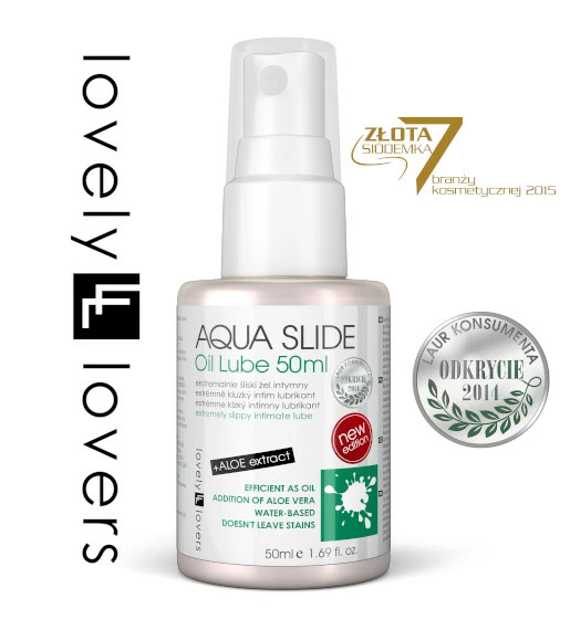Lovely Lovers AQUA SLIDE lubrikantas vandens pagrindu su alaviju, 50 ml