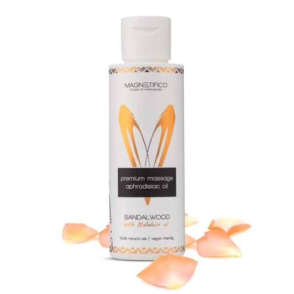 Magnetifico augalinis masažo aliejus, santalmedžio aromato, 100 ml