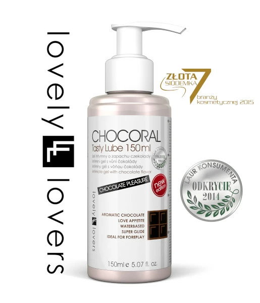 Lovely Lovers Chocoral šildantis lubrikantas vandens pagrindu, šokoladas, 150 ml