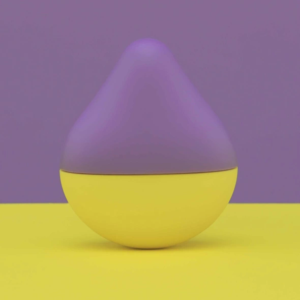 Iroha by Tenga Fuji Lemon kompaktiškas vibruojantis masažuoklis, geltonas