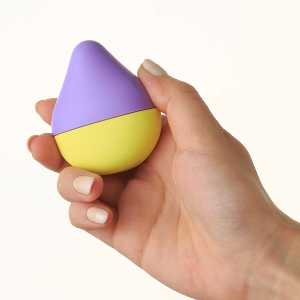 Iroha by Tenga Fuji Lemon kompaktiškas vibruojantis masažuoklis, geltonas