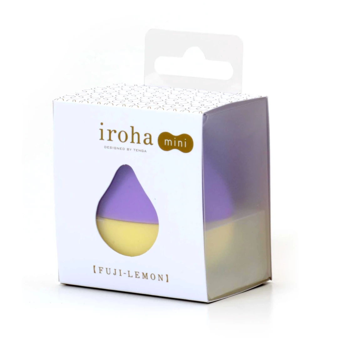 Iroha by Tenga Fuji Lemon kompaktiškas vibruojantis masažuoklis, geltonas