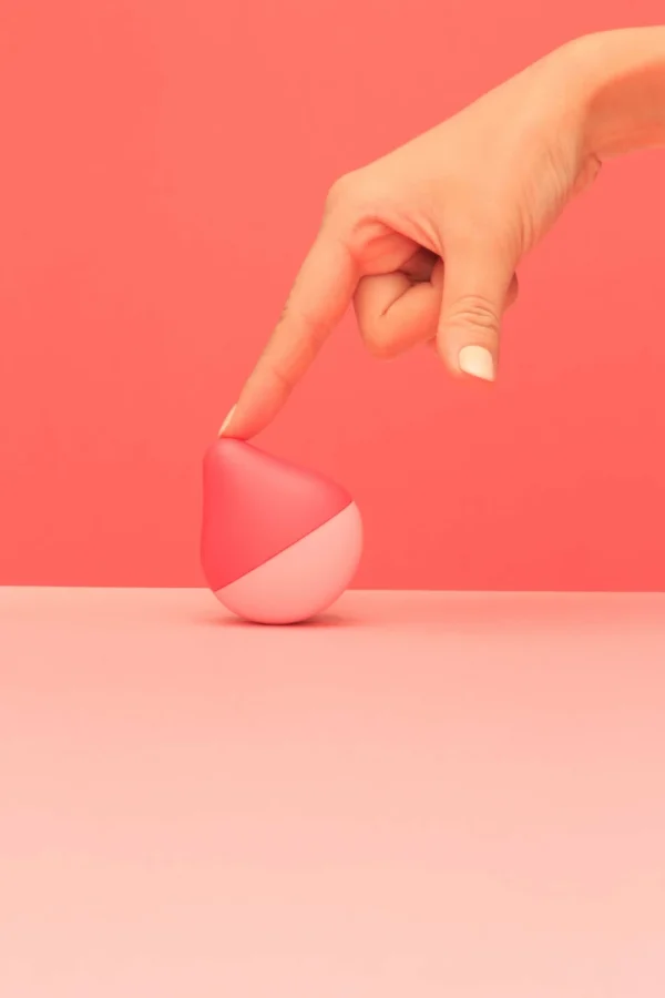 Iroha by Tenga Ume Anzu Mini kompaktiškas vibruojantis masažuoklis, rožinis