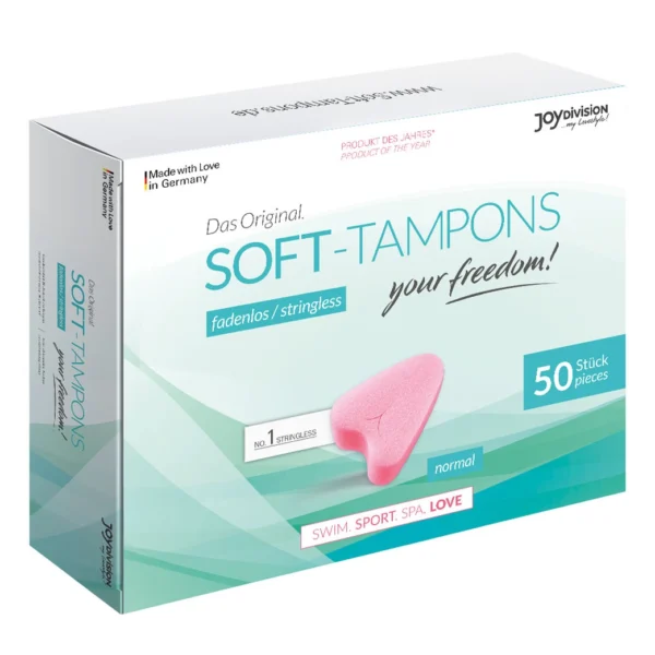 Joydivision Soft-Tampons Normal tamponai be virvutės, 50 vnt.
