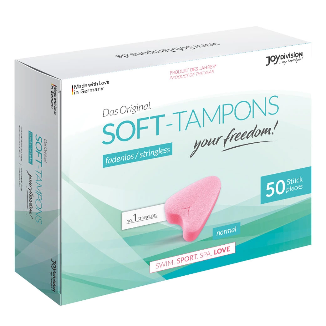 Joydivision Soft-Tampons Normal tamponai be virvutės, 50 vnt.