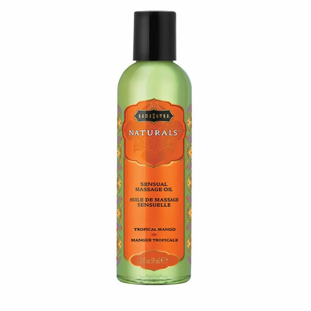 Kama Sutra Naturals masažo aliejus, tropinių mangų kvapo, 59 ml