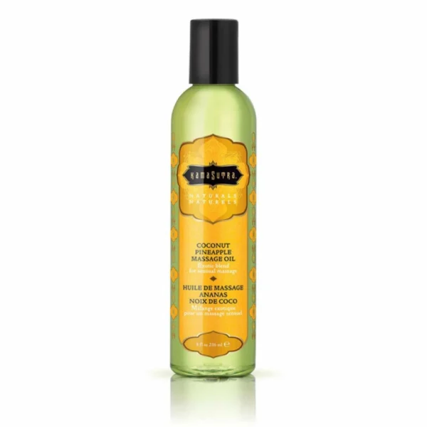 KamaSutra Naturals Coconut Pineapple masažo aliejus, 236 ml