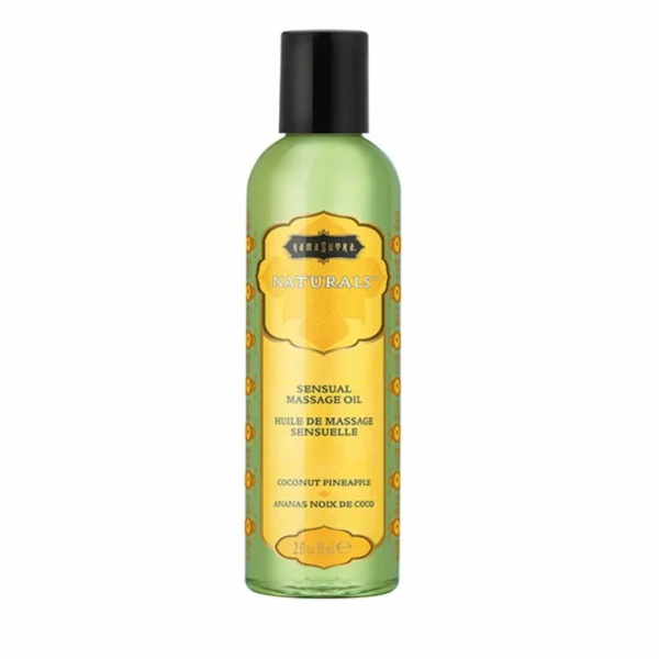Kama Sutra Naturals masažo aliejus, kokosų ir ananasų kvapo, 59 ml