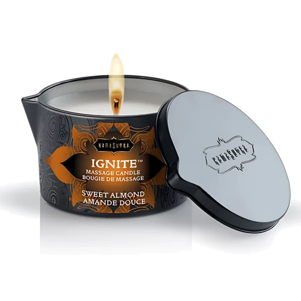 KamaSutra Ignite masažo žvakė Sweet Almond, 170 g