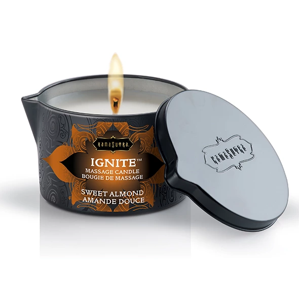 KamaSutra Ignite masažo žvakė Sweet Almond, 170 g