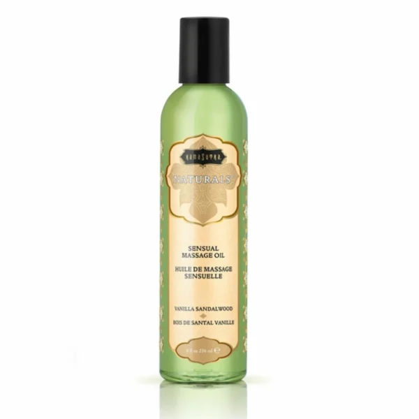 KamaSutra Naturals Vanilla Sandalwood masažo aliejus, 236 ml