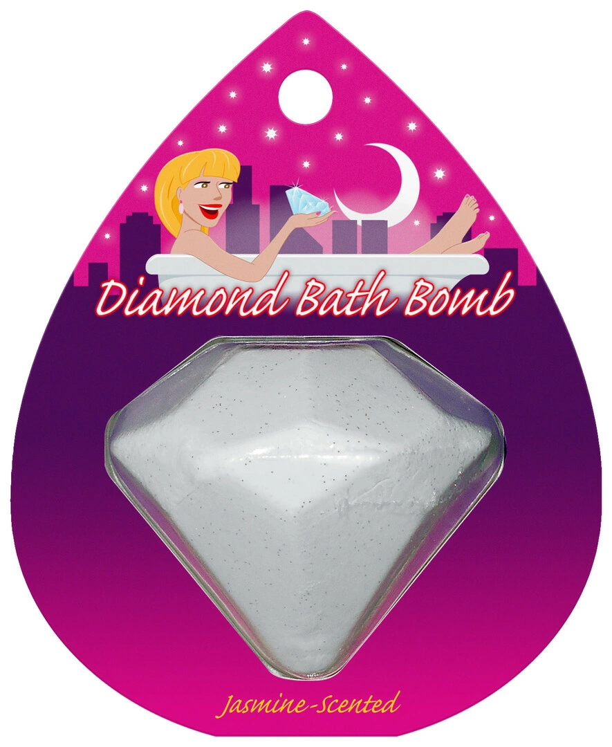 Kheper Games Diamond jazminų kvapo vonios bomba su sidabriniais blizgučiais