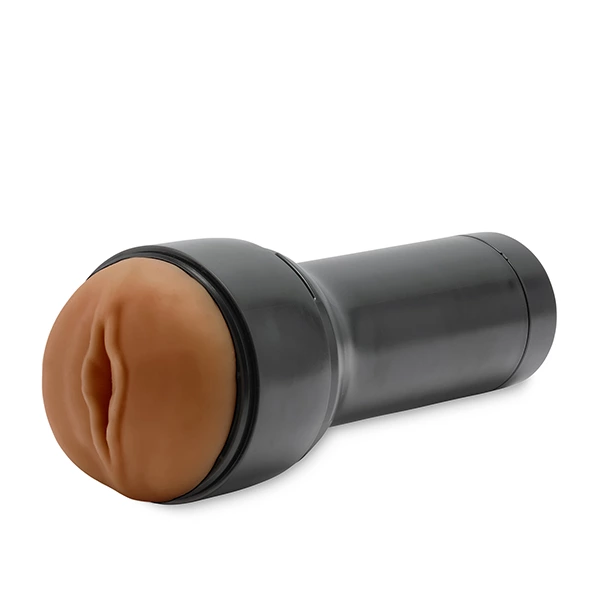 Kiiroo Feel Stroker masturbatorius iš RealFeel medžiagos, 20 cm, Mid Brown