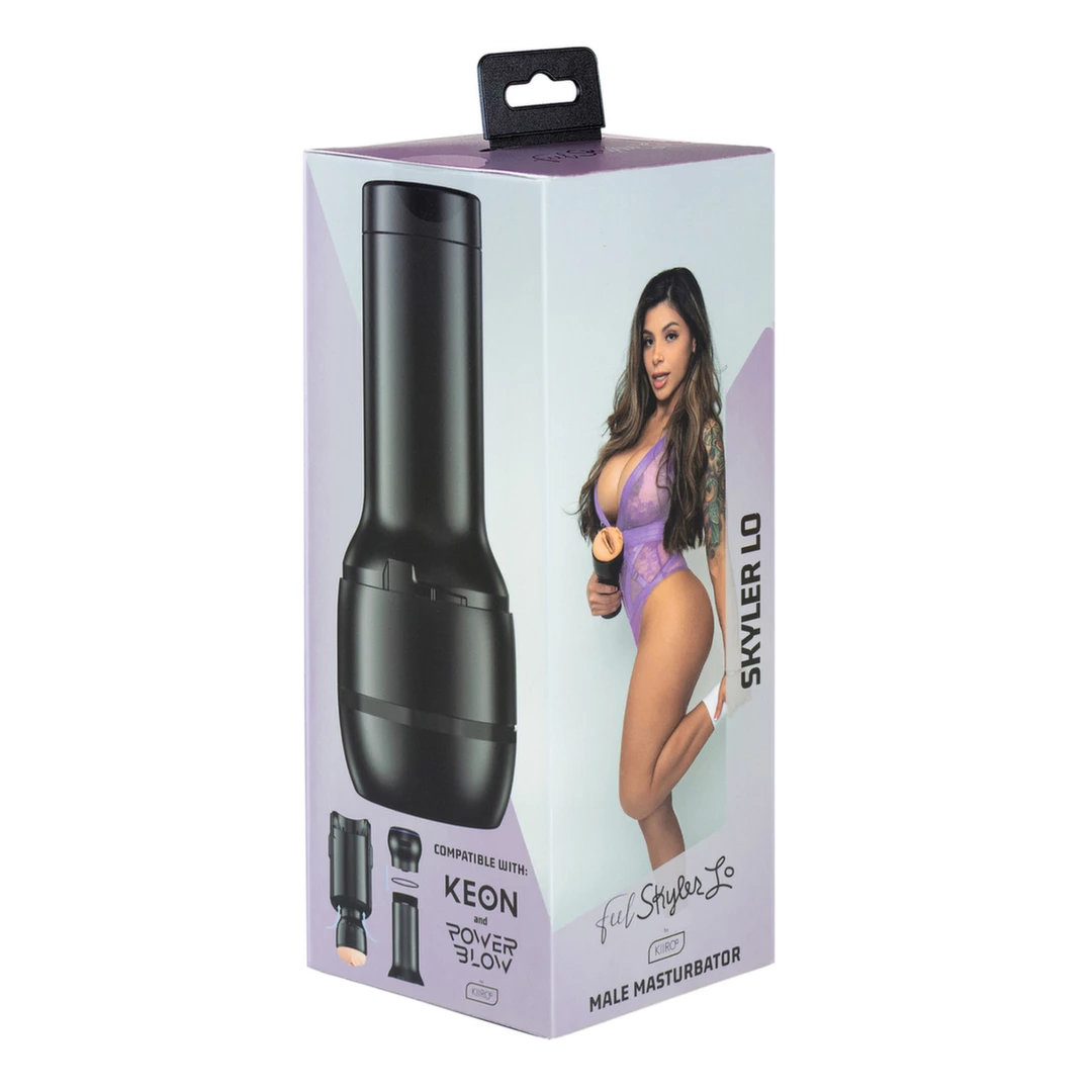 Kiiroo Feel Skyler Lo masturbatorius, tinka Keon ir PowerBlow, 22,3 cm