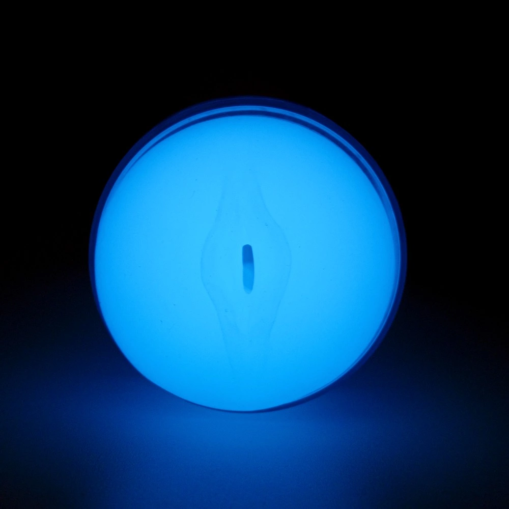 Kiiroo Feel Glow masturbatorius, švytintis tamsoje, skaidriai baltas, 22,3 cm