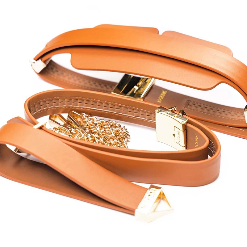 Lockink Moonlight Treasure Chest BDSM rinkinys lagamine su kodine spyna, rudas
