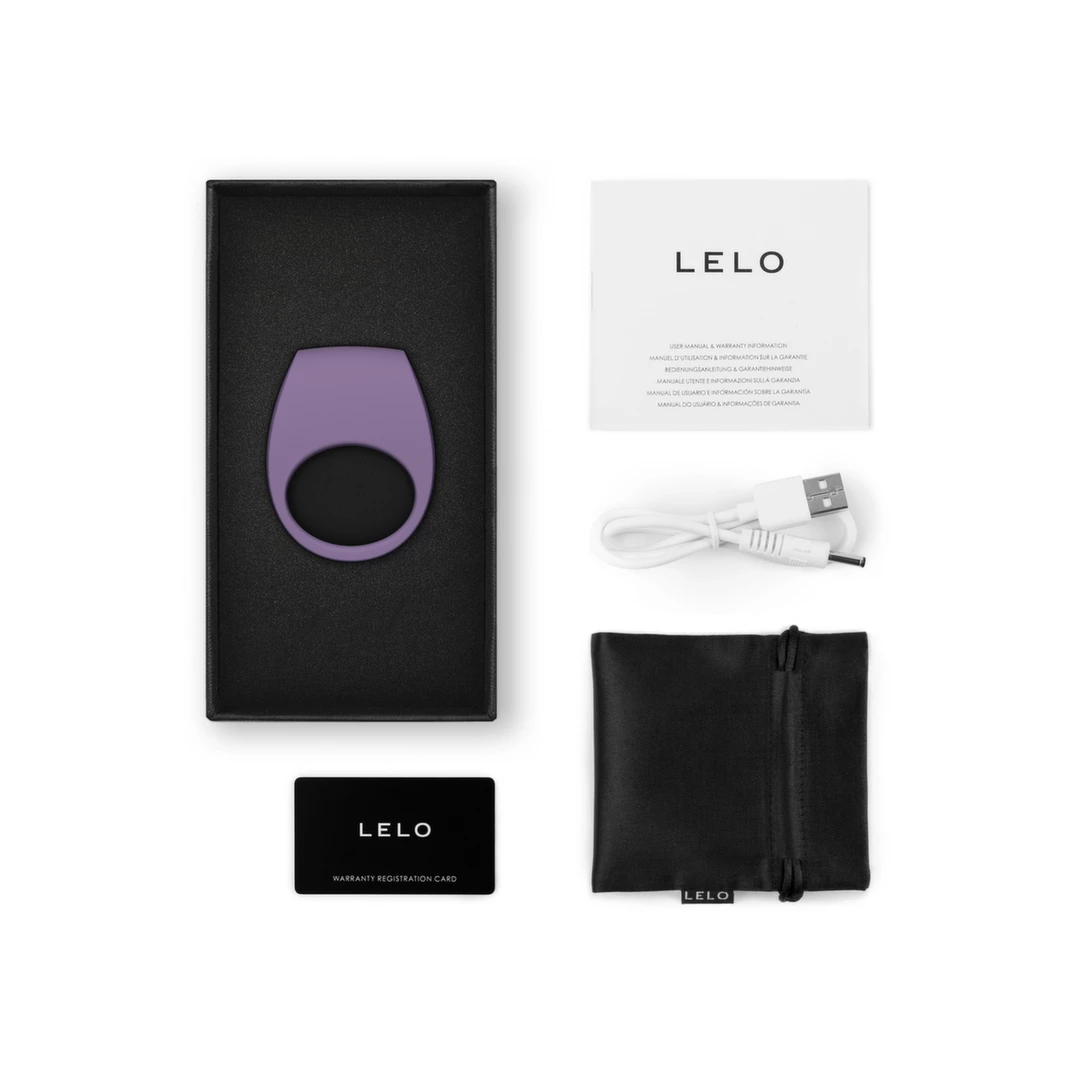 LELO Tor 3 vibruojantis varpos žiedas, valdomas programėle, Violet Dusk