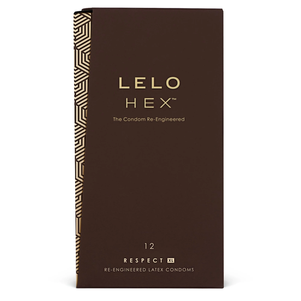 LELO HEX Respect XL didesnio dydžio prezervatyvai, 12 vnt.