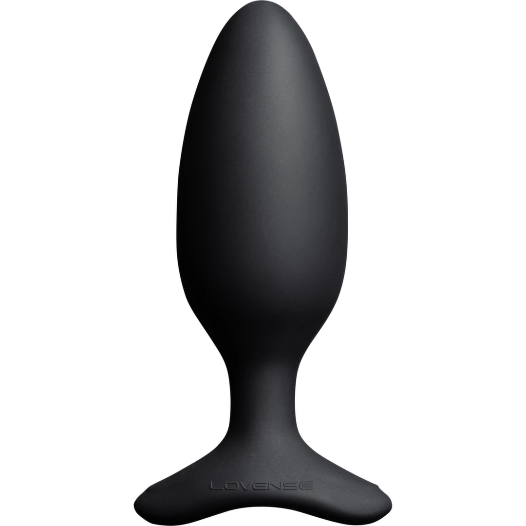Lovense Hush 2 M 45 mm vibruojantis analinis kaištis, valdomas programėle, juodas