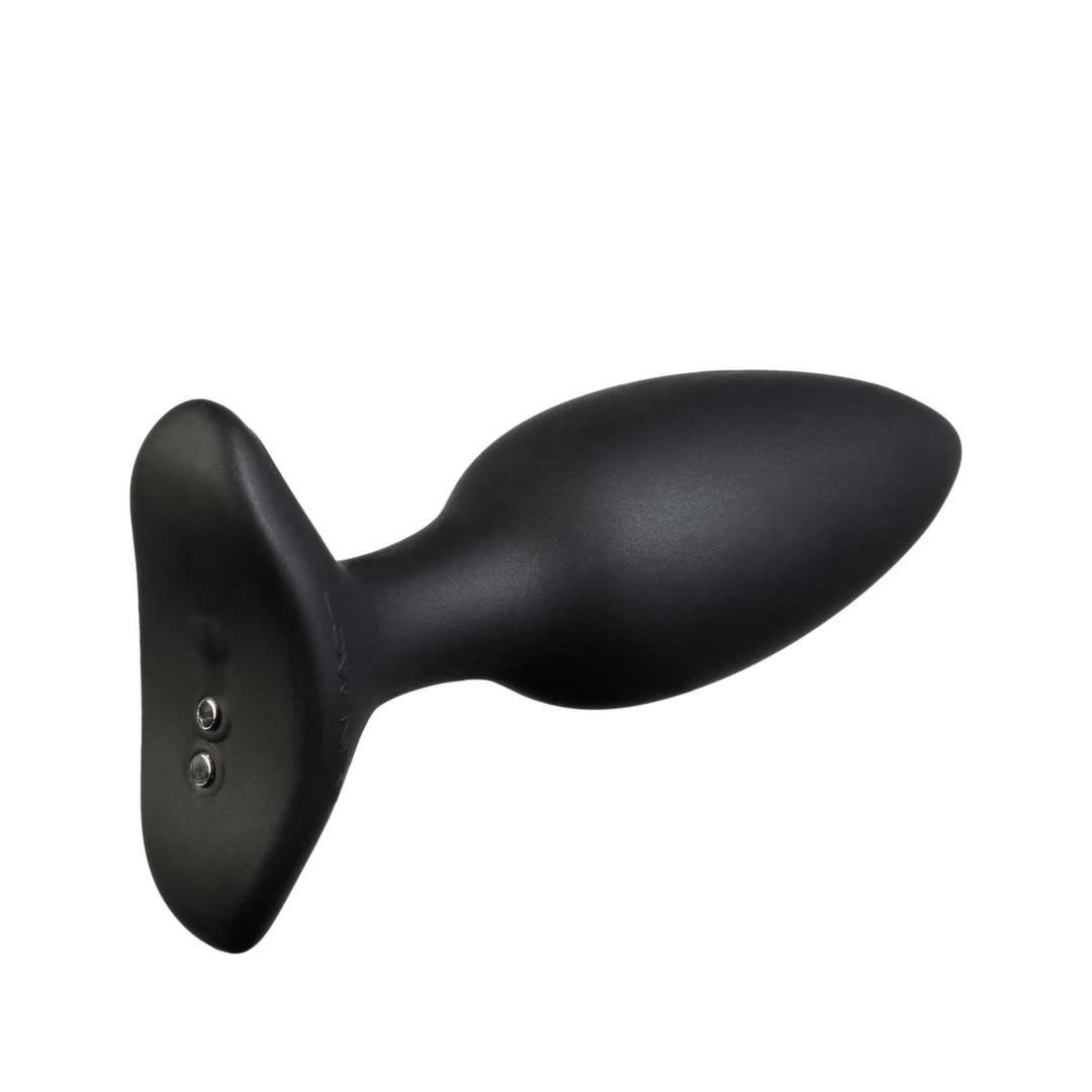 Lovense Hush 2 M 45 mm vibruojantis analinis kaištis, valdomas programėle, juodas