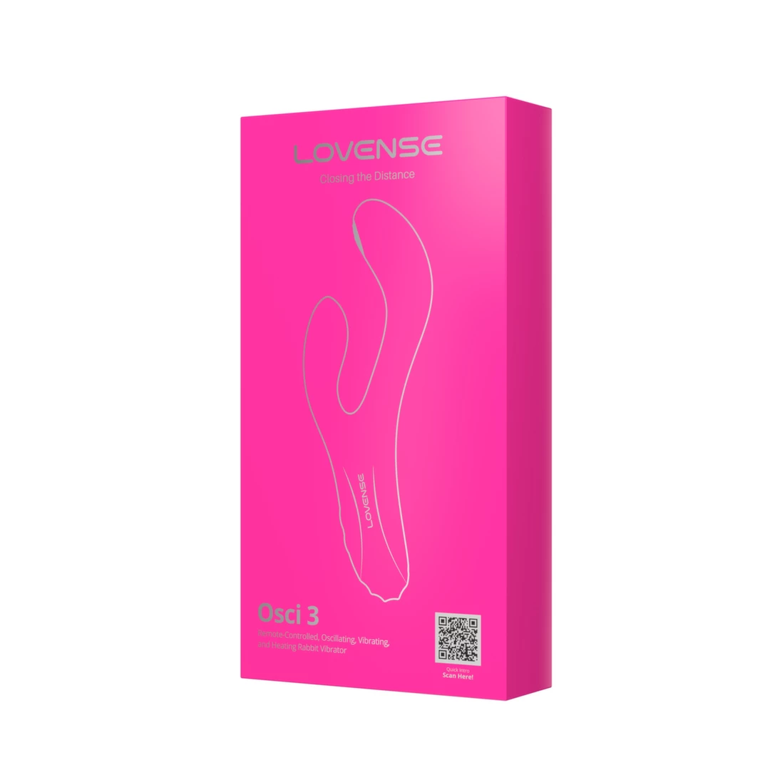 Lovense Osci 3 G taško vibratorius su oscilacija ir šildymu, valdomas programėle, rožinis