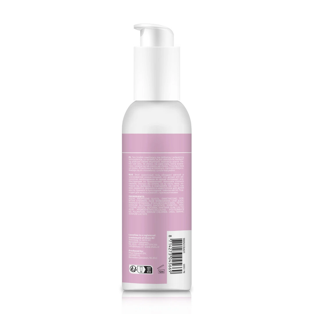 Loveline by Shots lubrikantas vandens pagrindu, šilkinis, 150 ml