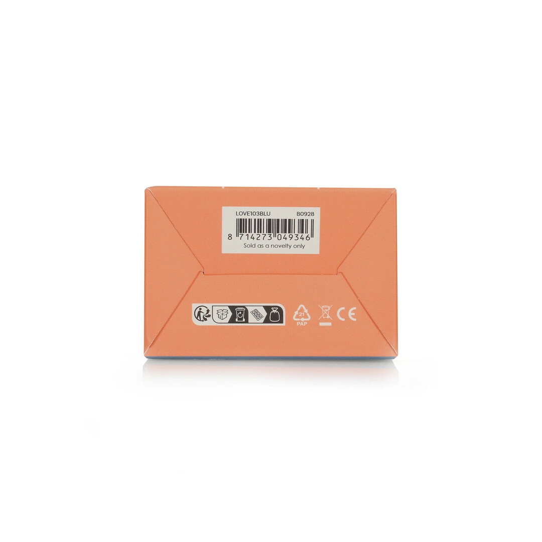 Loveline by Shots Blue Horizon mini vibratorius su rievelėmis, mėlynas