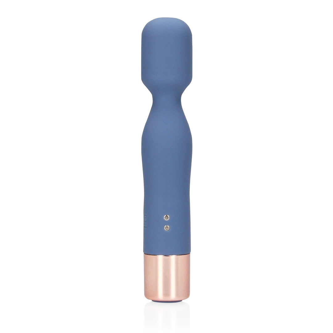 Loveline by Shots Blue Horizon mini vibratorius su rievelėmis, mėlynas