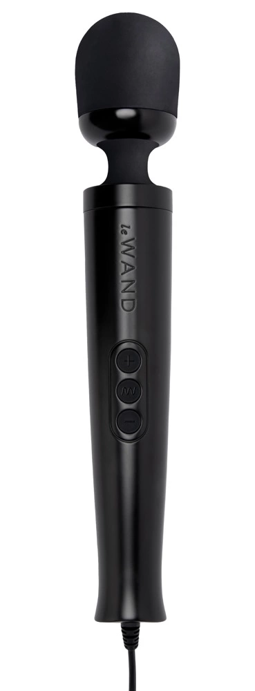 le Wand Diecast Plug-In wand masažuoklis su maitinimu iš tinklo, juodas
