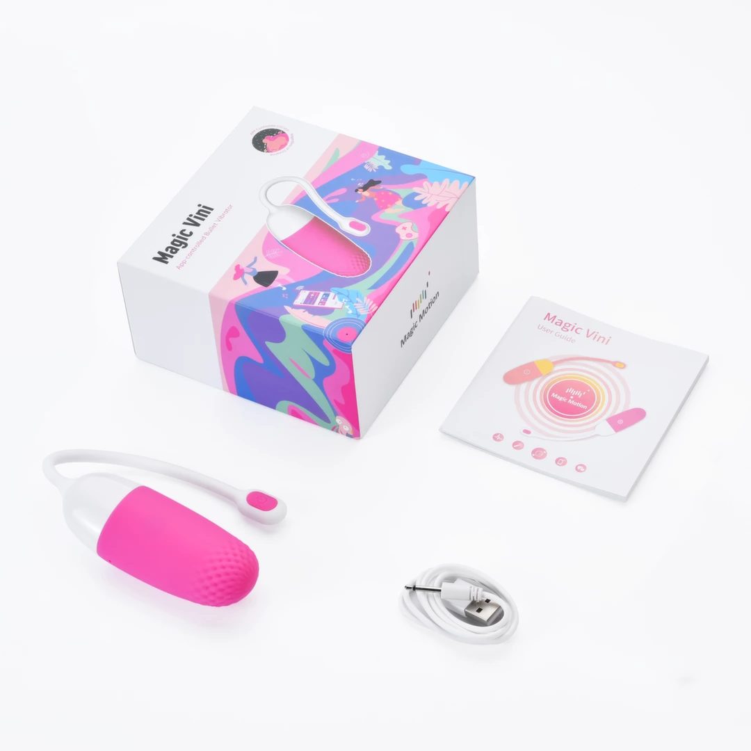 Magic Motion Vini kompaktiškas vibratorius, valdomas programėle, rožinis