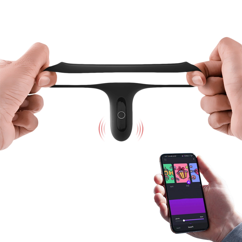 Magic Motion Rise vibruojantis varpos žiedas, valdomas programėle, juodas