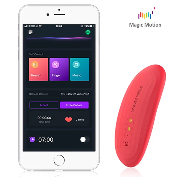 Magic Motion Nyx dėvimas vibratorius, valdomas programėle
