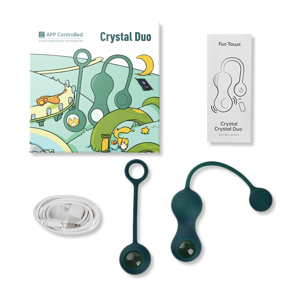 Magic Motion Crystal Duo Kėgelio kamuoliukų rinkinys su svarmenimis ir programėle, rožinis