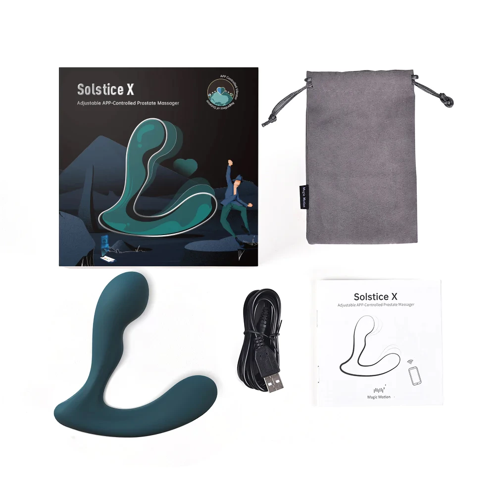 Magic Motion Solstice X lankstus vibratorius, valdomas programėle, juodas