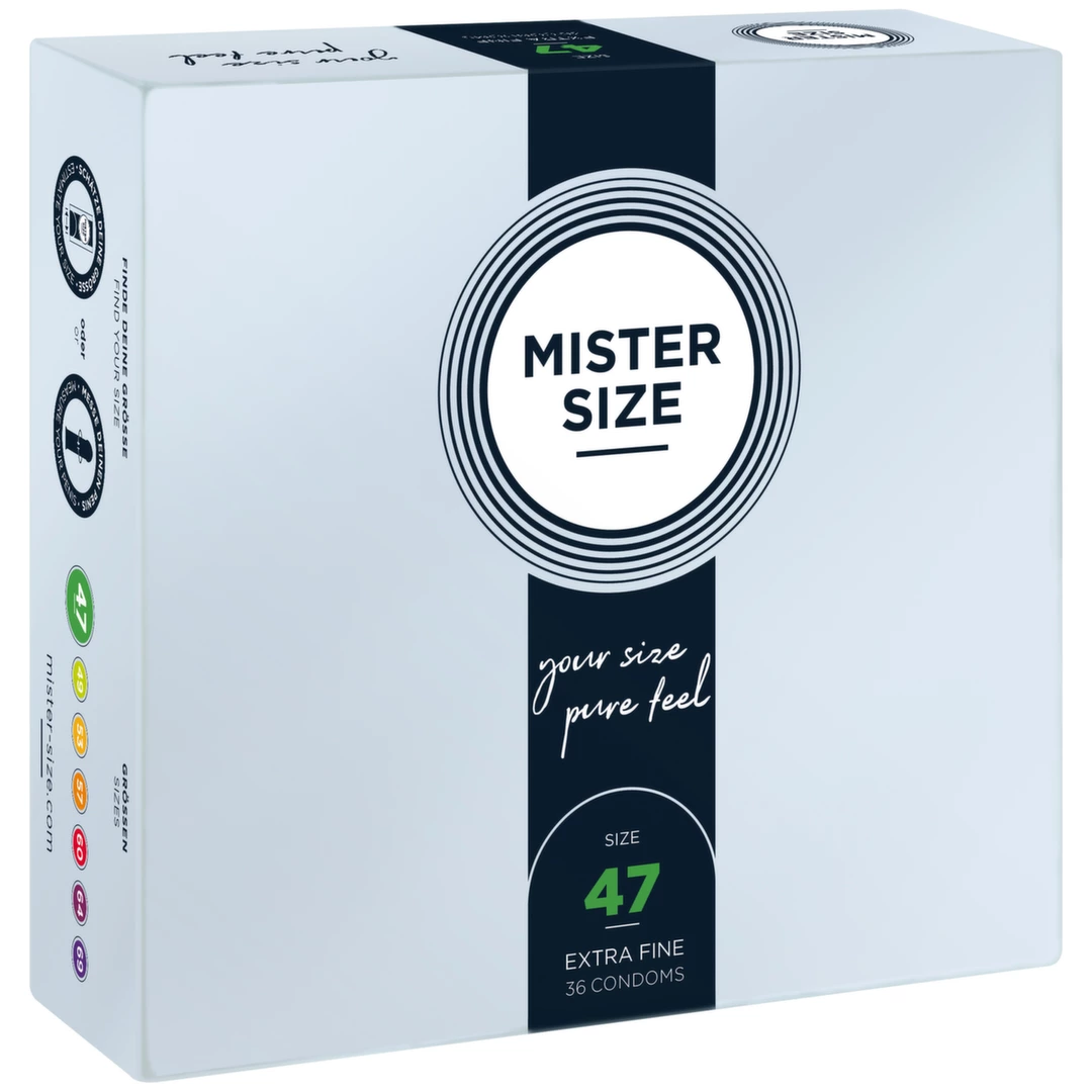 Mister Size 47 mm prezervatyvai, 36 vnt.