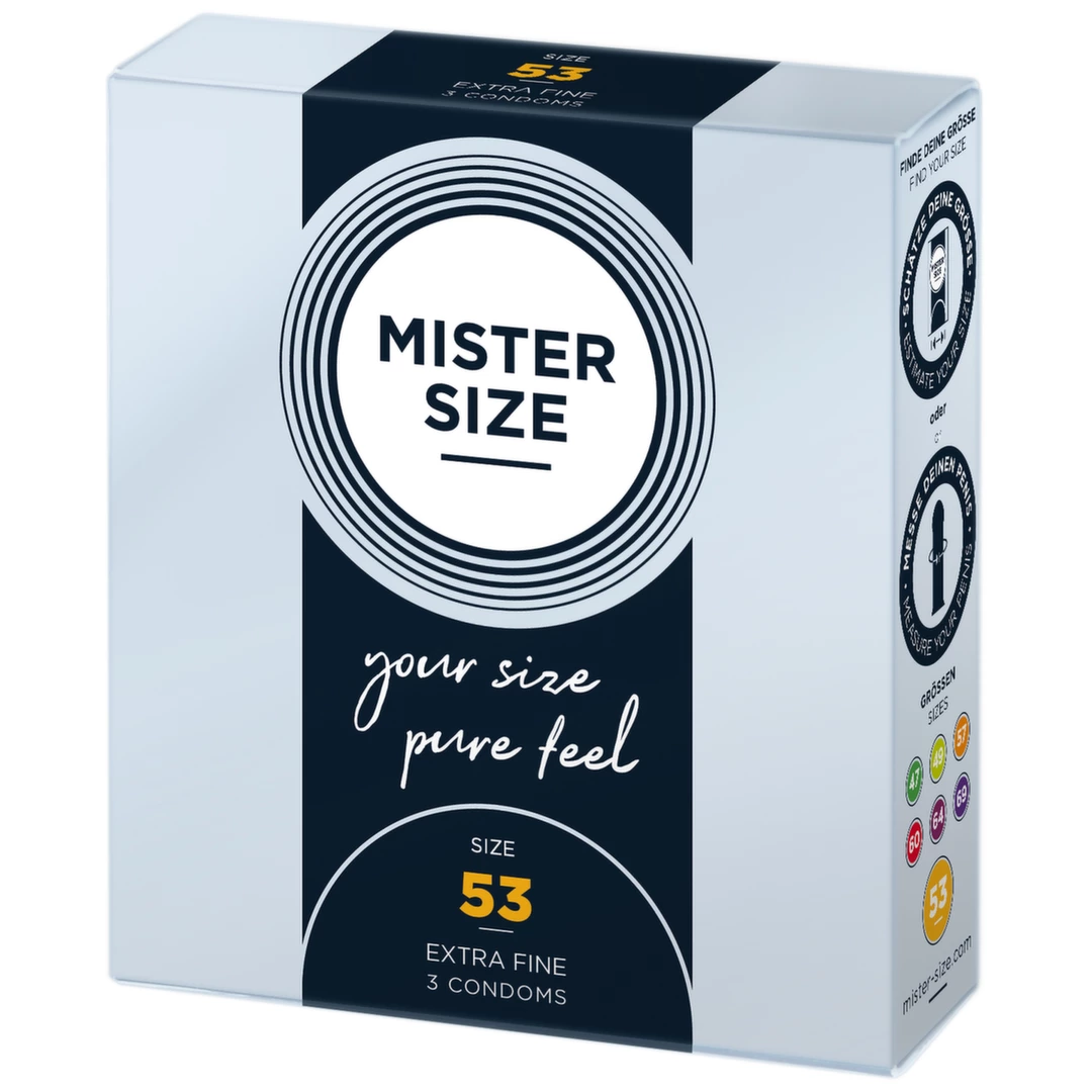 Mister Size 53 mm prezervatyvai, 3 vnt.
