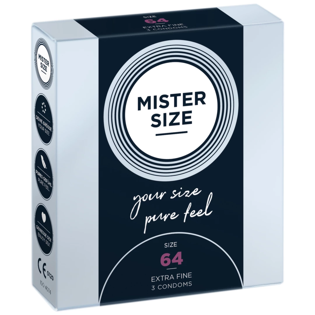 Mister Size 64 mm prezervatyvai, 3 vnt.