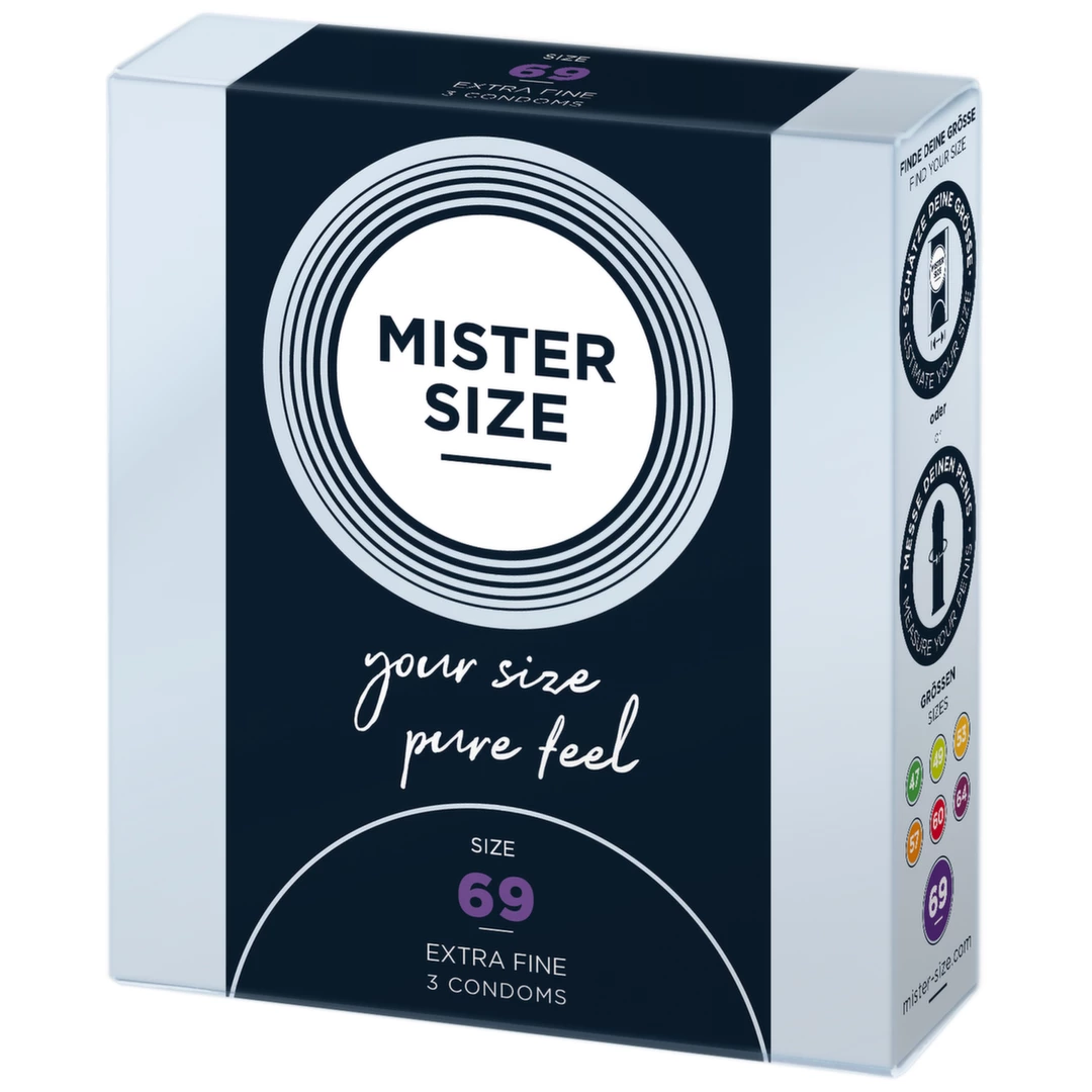 Mister Size 69 mm prezervatyvai, 3 vnt.