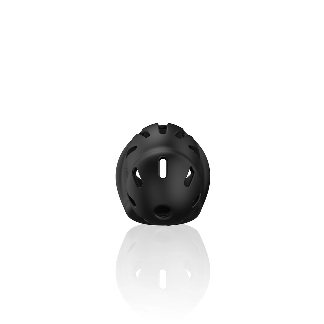 ManCage by Shots minkštas silikoninis skaistybės narvelis su užraktu, 11 cm, juodas