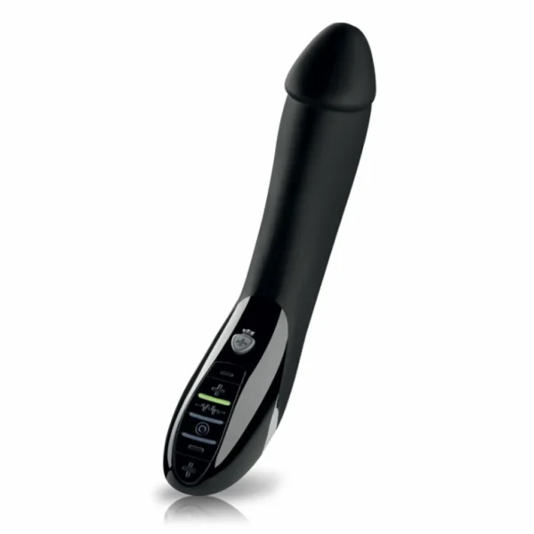 Mystim Tickling Truman eStim vibratorius su elektrostimuliacija, juodas, 27 cm