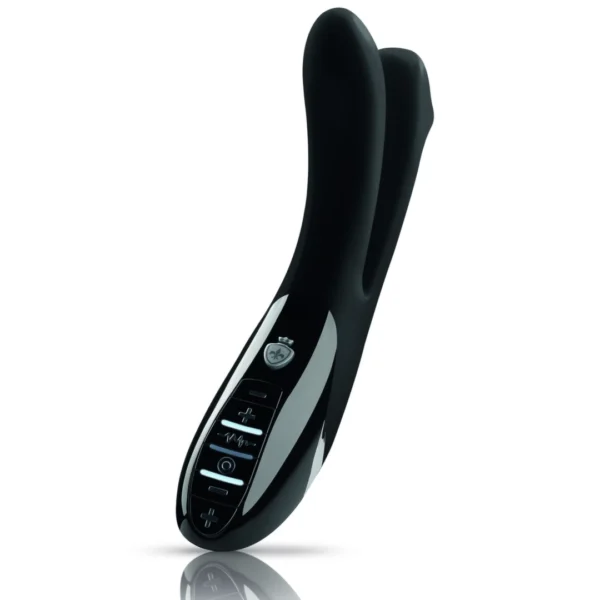 Mystim Tingling Aparte eStim vibratorius su elektrostimuliacija, juodas