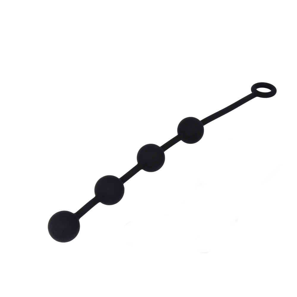 Nexus Excite Large silikoniniai analiniai karoliukai, 3 cm, juodi
