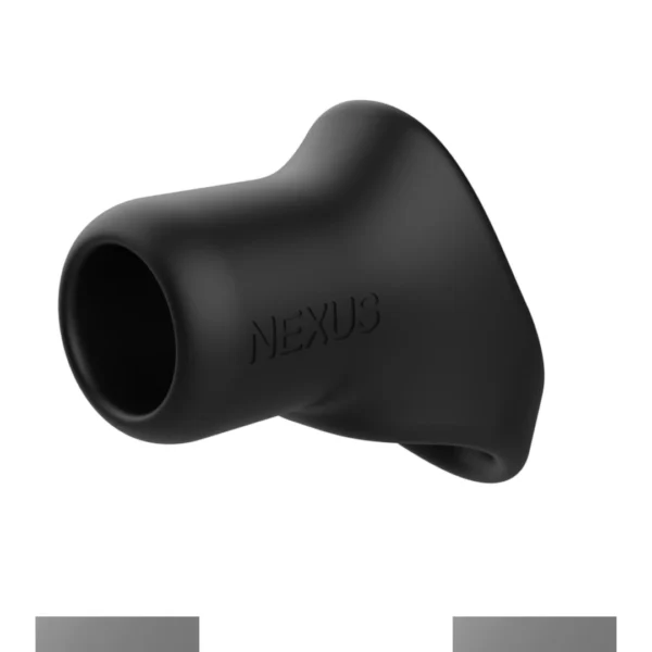 Nexus Rise dvigubas silikoninis varpos žiedas, juodas