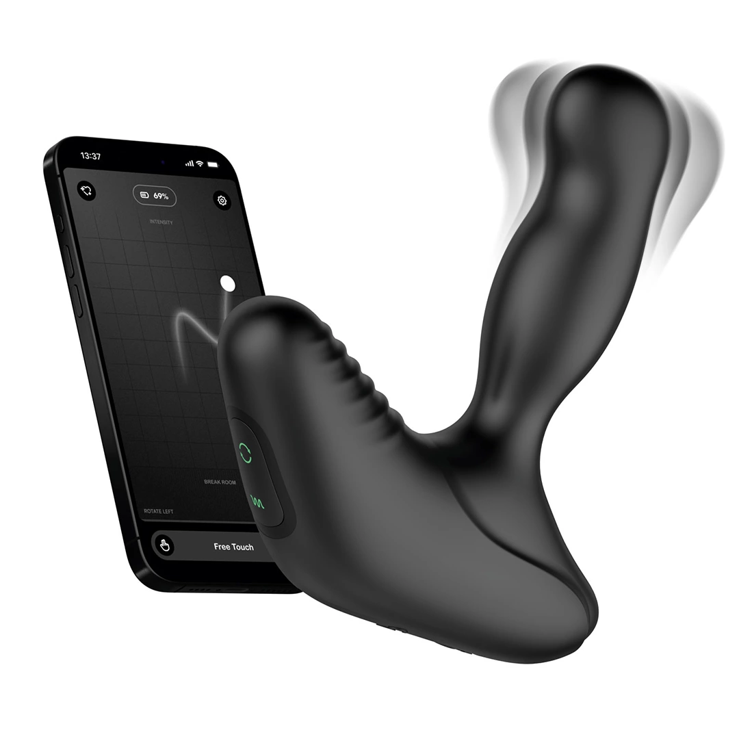Nexus Revo Stealth sukamasis prostatos masažuoklis su pulteliu, juodas